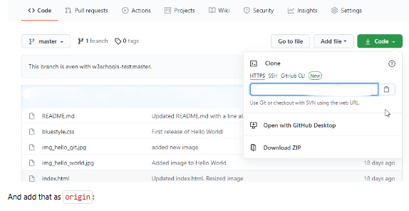 GitHub Fork Clone URL