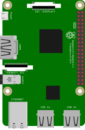 Raspberry Pi 3 with GPIO Pins