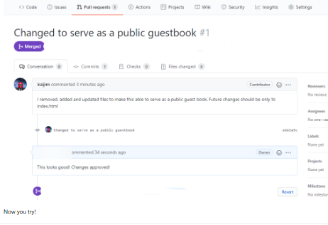 GitHub Pull Request Merged